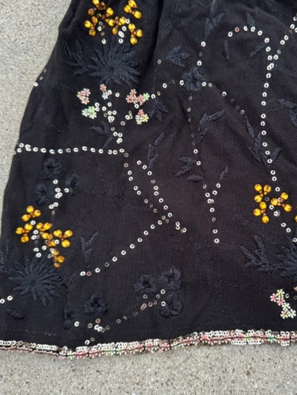 HTF Free People Dance Till Dawn Embroidered Sequin Top - Picture 7 of 16